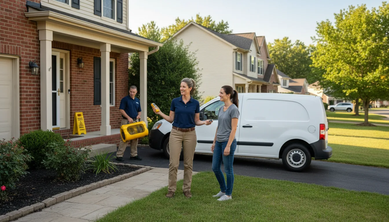 Residential water damage restoration in Clymer, PA